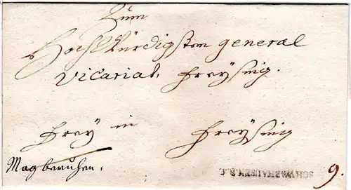 Bayern, L1 SCHWABHAUSEN.R.4. auf Franko Brief n. Freising.