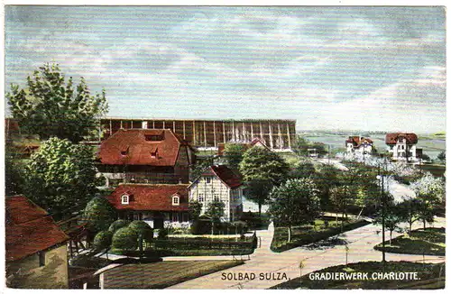 Solbad Sulza, Grenadierwerk Charlotte, 1908 gebr. Farb-AK