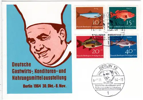 1964, Sonderkarte Dt. Gastwirts-...u. -Ausstellung Berlin m. entpr. Sonderstpl.
