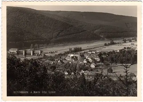 Steinbach a. Main bei Lohr, 1956 gebr. sw-AK