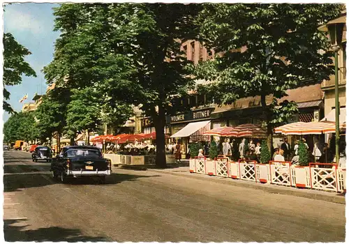 Düsseldorf, Königsallee m. Oldtimer, 1963 gebr. Farb-AK