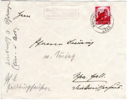 DR 1935, Landpoststpl. GOLDBURGHAUSEN über Bopfingen auf Brief m. 12 Pf. 