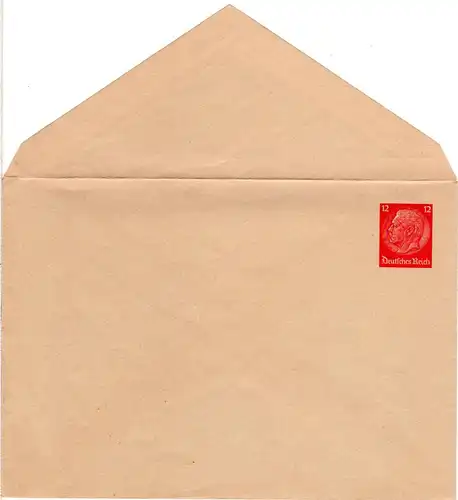 DR, ungebr. 12 Pf. Privatganzsachenumschlag