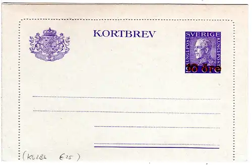 Schweden PK IV, ungebr. 10 öre/20 öre Kartenbrief.