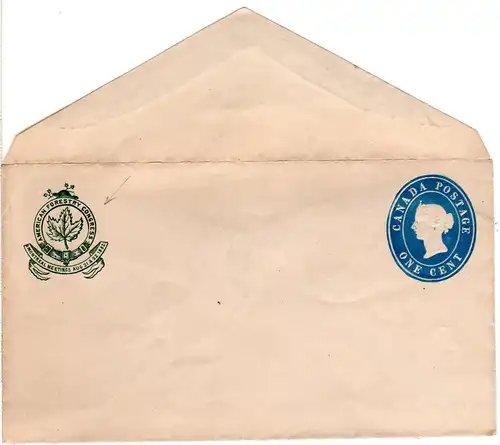 Kanada, ungebr. 1 C. Ganzsachenumschlag m. American Forestry Congress Zudruck