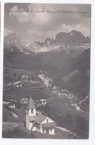 Italien, St. Zyprian Tiers bei Bozen, San Cypriano, Südtirol  AK. #855