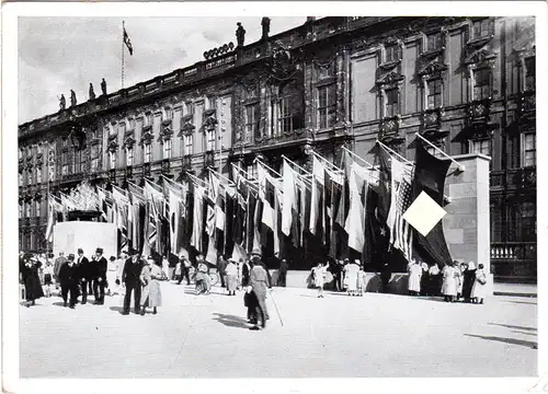 Berlin Schloss, Altar m. Olympischer Feuerschale, 1936 gebr. sw-AK