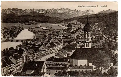 Wolfratshausen im Isartal, ungebr. sw-AK, Verlag Guido Beck, München