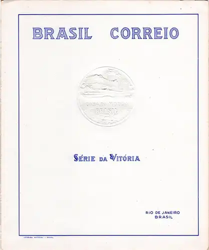 Brasilien 1945, Geschenkheft m. Probedrucken u. Einlage in russischer Sprache