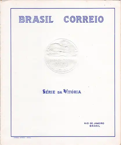 Brasilien 1945, Geschenkheft m. Probedrucken u. Einlage in Esperanto