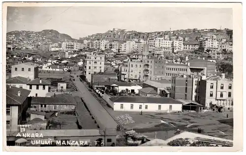 Türkei, Ankara, Umumi Manzara,  1950 gebr. sw-AK