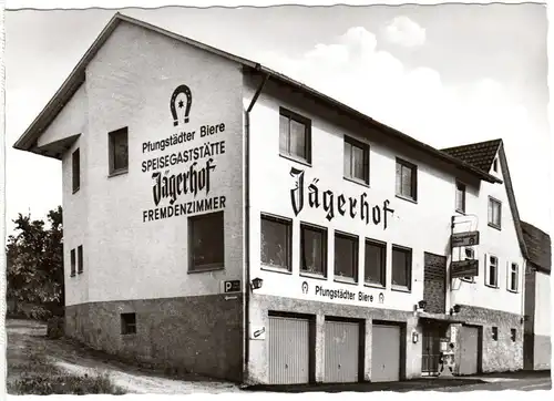 Gross Gumpen, Hotel Restaurant Jägerhof, ungebr. sw-AK