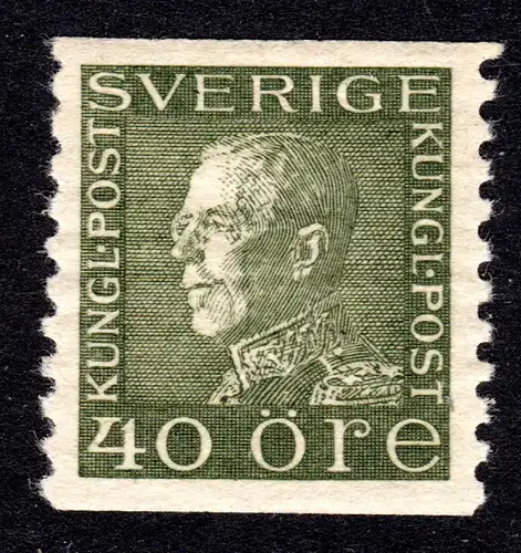 Schweden 192 I WA **, postfrische 40 öre Gustav V. 