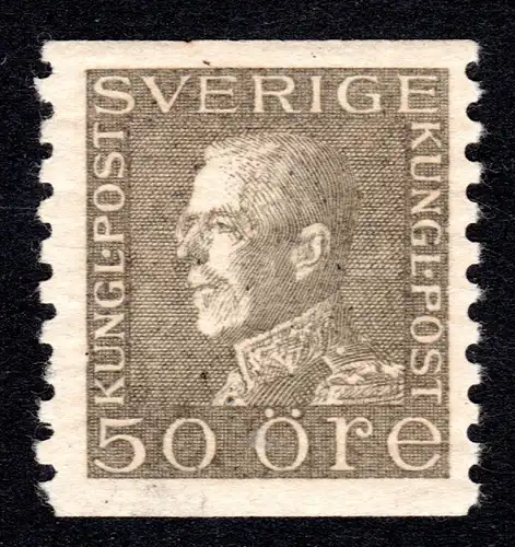 Schweden 192 I WA **, postfrische 50 öre Gustav V. 