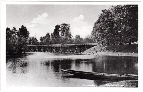 Pittersdorf, Altrheinbrücke, ungebr. sw-AK