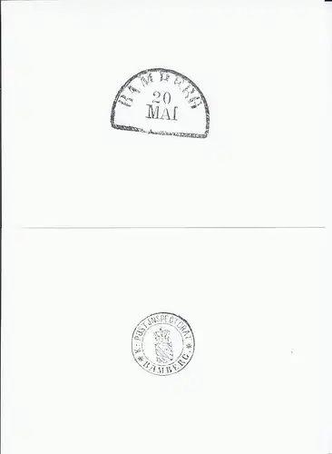 Bayern, Bamberg Postinspectorat u. HKS, Stempelproben aus dem Postmuseum.