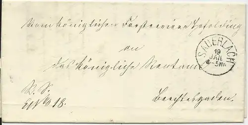 Bayern 1870, K1 Hohenwart klar auf Orts Brief !