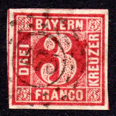 Bayern 9, oMR 475 Schwabmünchen nahezu zentrisch auf breitrandiger 3 Kr.