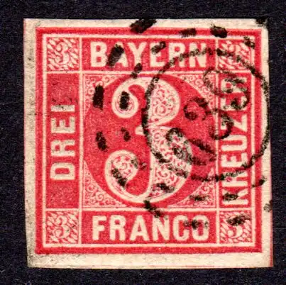 Bayern 9, oMR 639 Fürther Kreuzung nahezu zentrisch auf breitrandiger 3 Kr.