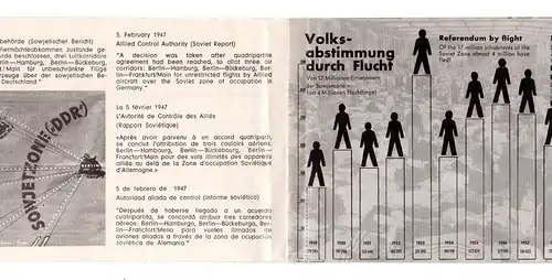 Unteilbares Deutschland, Berlin 1962, mehrseitige Propaganda Broschüre