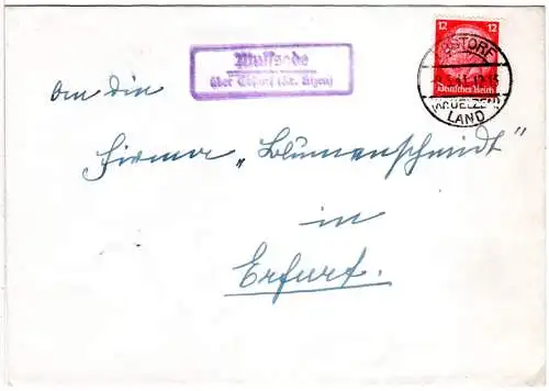 DR 1941, Landpost Stpl. WULFSODE über Ebstorf auf Brief m. 12 Pf.