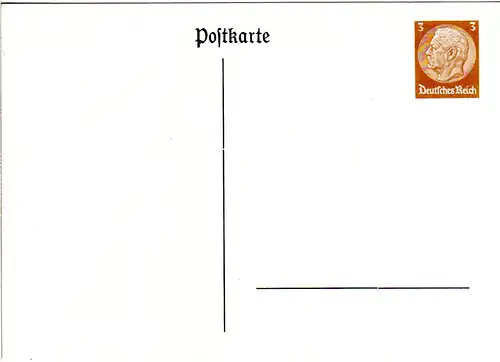 DR, ungebr. 3 Pf. Postkarte Privatganzsache, weisser Kreidepapier-Karton
