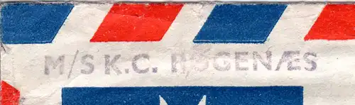 Indien 1949, 2 Rp.+2+8 As.auf Luftpost Brief v. Bombay n. Norwegen m. Schiffstpl