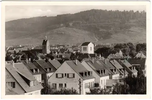 Fellbach m. Kappelberg u. Gebäuden, 1954 gebr. sw-AK
