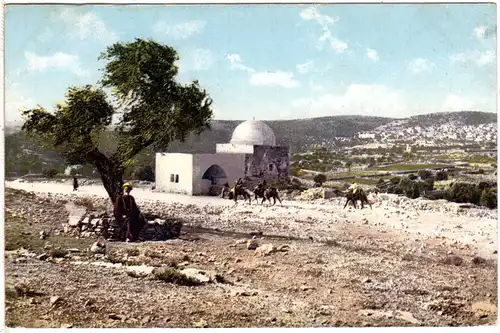 Palestina, Bethlehem, Rachel´s Grab m. Kamelreitern, ungebr. Farb-AK