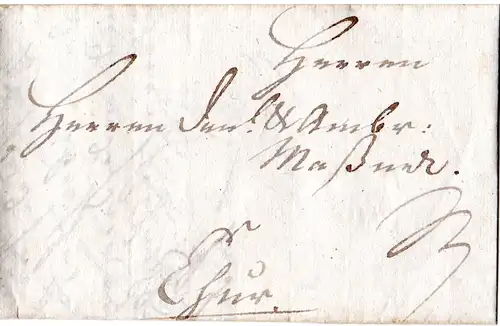 Bayern 1791, früher Fuhrmannsbrief v. Lindau n. Chur i.d. Schweiz