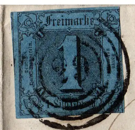 Taxis 1853, 1 SGr. auf schönem Brief v. 29 Hanau n. Bayern