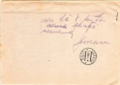 Böhmen und Mähren 1943, frankierter Rückschein m. 1,20+3 K. v. Hohenmauth