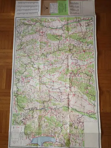 Heimatkarte der Altlandkreise Memmingen, Mindelheim, Landsberg...von ca. 1965