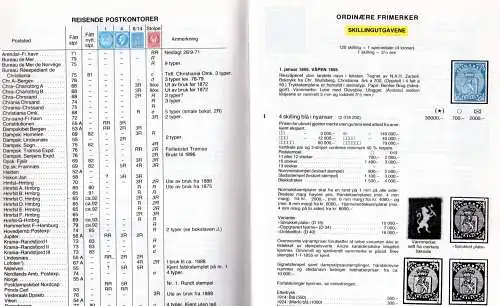 Der Norwegen Spezialkatalog 1992 m. Brief- u. Stempelbewertung ab Vorphila