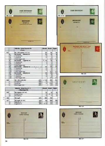 Norwegen Ganzsachen Spezialkatalog 1996/97 m. detailierten Preisen u. Infos!