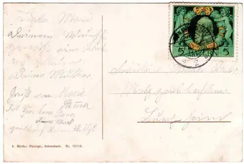 Buchdorf bei Donauwörth m. Gasthaus, Handlung, Schulhaus etc., 1911 gebr. sw-AK