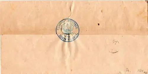 Preussen 1864, K2 GROSS BODUNGEN klar auf portofreiem Brief d. Gemeinde Neustadt