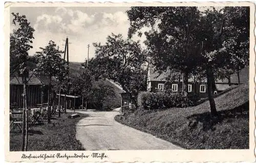 DR 1939, Landpost Stpl. REITZENDORF über Dresden Weisser H. auf sw-AK m. 6 Pfg. 