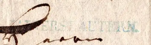 Bayern 1821, blaugrüner L1 KAISERSLAUTERN  auf Portobrief v. Enkenbach