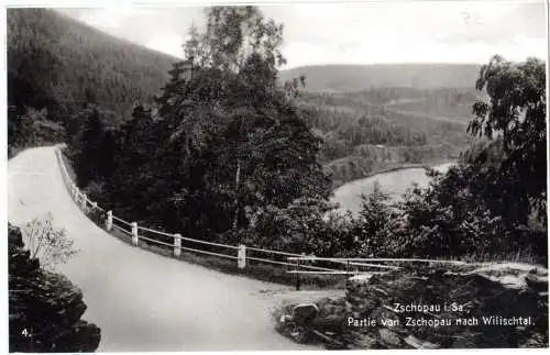 DR 1936, Landpost Stpl. DITTMANNSDORF über Floha (Sachsen) auf AK m. 6 Pf.