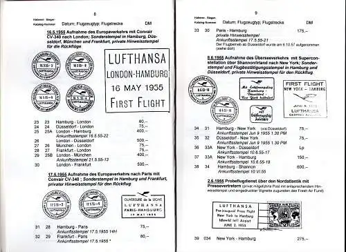 Haberer/Sieger, Katalog der Deutschen Luftpost, Lufthansa 1955-1968, 127 S.