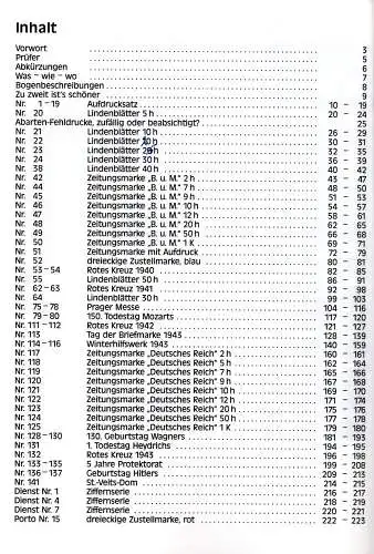 Engel, H., Böhmen u. Mähren, Katalog der Abarten u. Fehldrucke, 223 S.