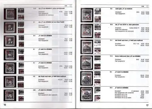 Engel, H., Böhmen u. Mähren, Katalog der Abarten u. Fehldrucke, 223 S.