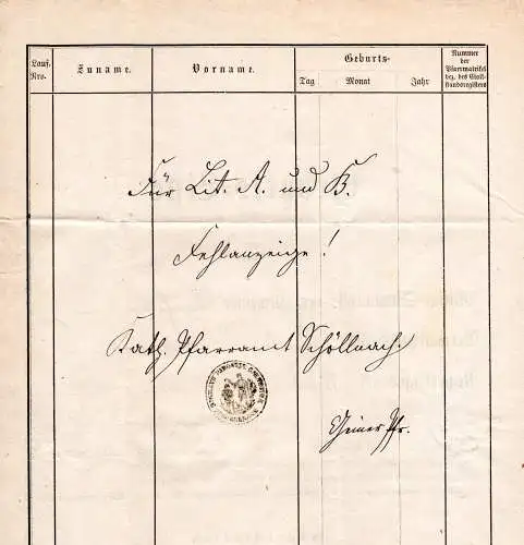 Bayern 1878, HKS SCHÖLLNACH auf Militaria Brief n. Ranfels Post Schönberg.