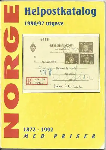  F. Aune, Norwegen Helpostkatalog, Ganzsachen Spezialkatalog, 95 S.