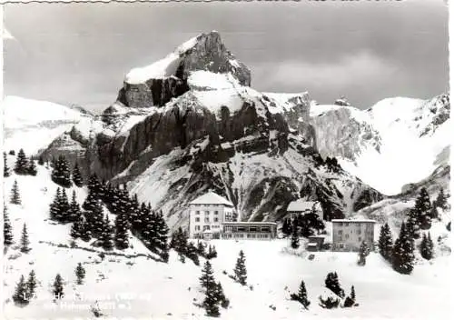 Schweiz, Engelberg, Hotel Trübsee mit Hahnen, 1944 gebr. sw-AK