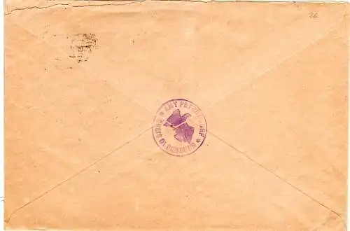 DR 1933, Landpost Stpl. Sulsdorf über Burg (Fehmarn) auf Bahnpost Brief m. 12 Pf