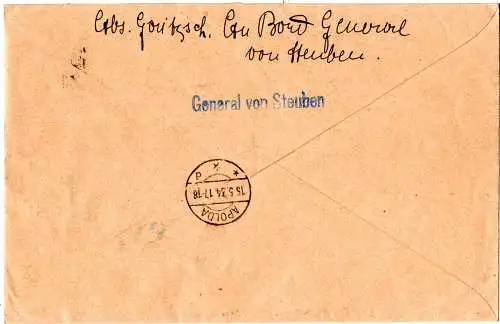 Portugal Azoren 1934, 9 Marken auf Einschreiben Brief v. Funchal n. Deutschland