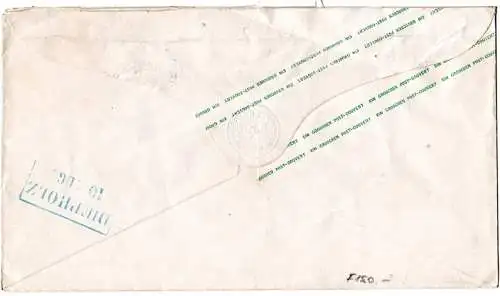 Hannover, 1 Gr. Ganzsachenumschlag m. blauem K2 BIENENBÜTTEL