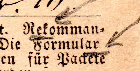 Bayern P 1 IIc, gebr. 2 Kr. Ganzsache m. 2 Setzfehlern i.d. 3. Fußnote